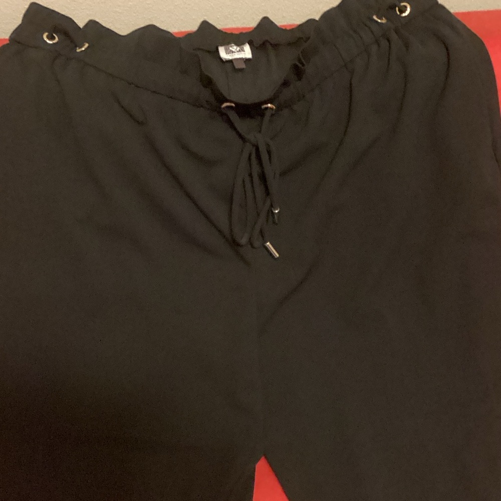 Anne Klein Black Relaxed Fit Pants